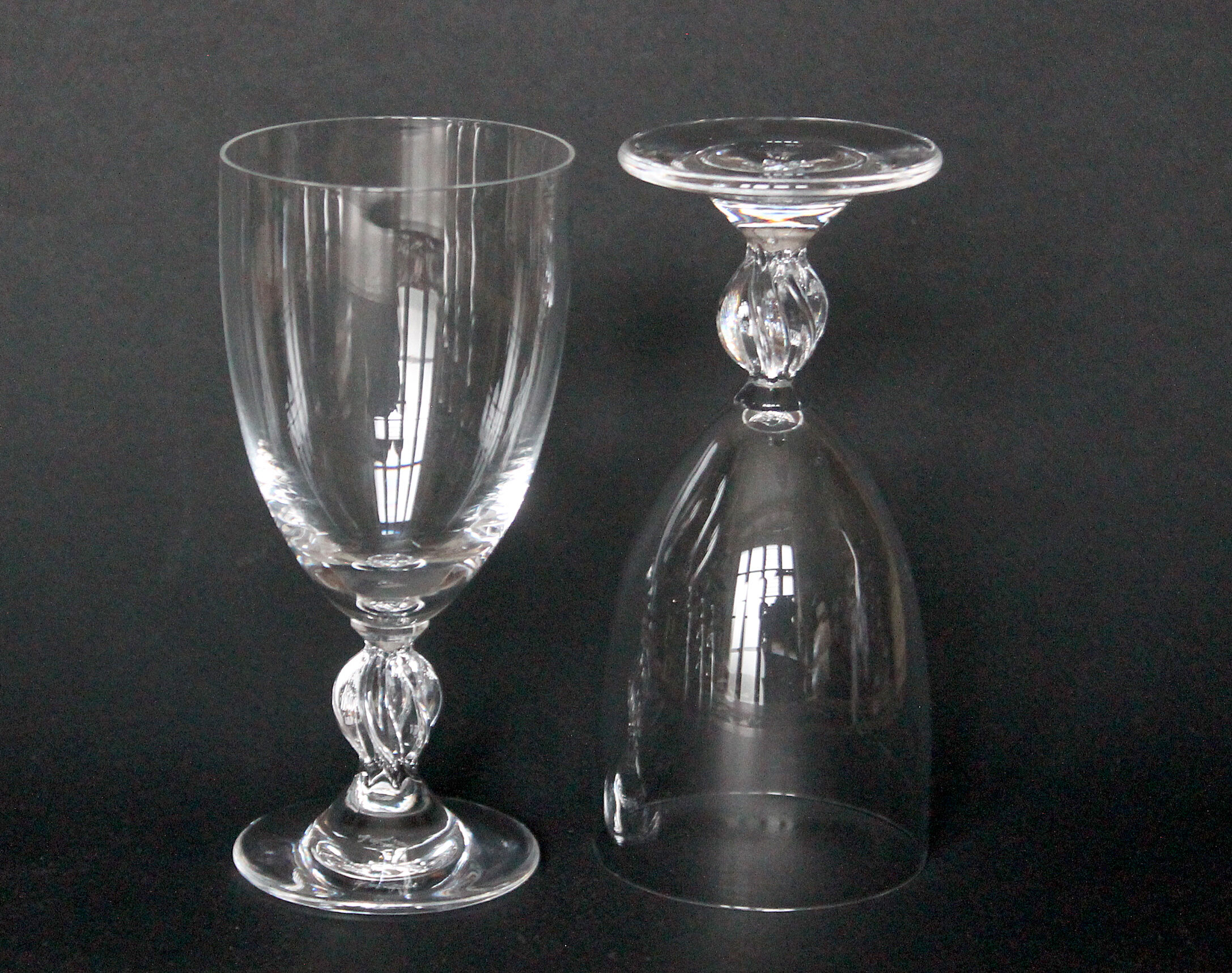 Set of 5 glasses Lalique model Fréjus