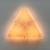Mid-Century Minimalist Triangular Ceiling Lamp in Fibreglass, 1960s