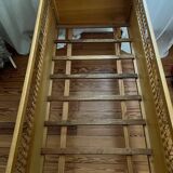 Wicker rattan bed caning