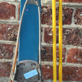 Retro pair of ski's child in blue wood 119 cm