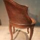 Fauteuil de burreau canné style Louis XV