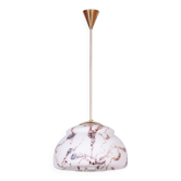 Suspension mid-century en laiton par Kamenický Šenov, République tchèque, années 1960