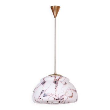 Suspension mid-century en laiton par Kamenický Šenov, République tchèque, années 1960