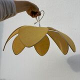 Suspension flower petal yellow vintage 70s
