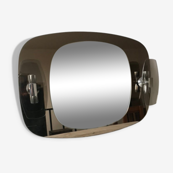 Veca smoked bathroom mirror 79x59cm