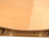 Chaise espagnole modèle BM2226 en chêne et cuir naturel végétal patiné par Børge Mogensen