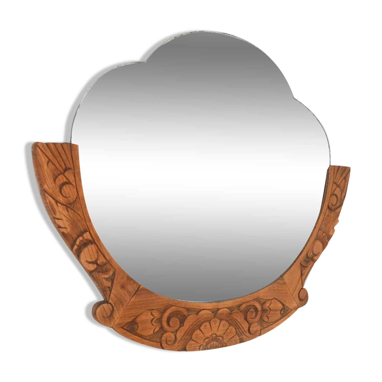 Ancien miroir Art Déco vintage 1930