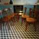 Set of 6 chairs bistro Baumann 1950