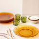 6 assiette plates vintage modèle Soleil, Vereco France
