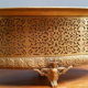 Old brass planter