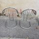 Paire de fauteuils vintage chrome