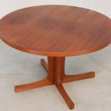 Danish design round dining table 2x extendable 'mejls'