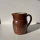 Brown ceramic pitcher H: 20 cm