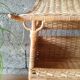 Wall shelf or to be placed in unique Japanese style rattan vintage pagoda