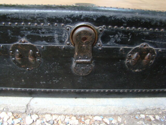Old travel trunk