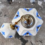 Handmade openwork ceramic pendant lamp