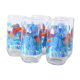 Ensemble de 5 verres à eau décors oiseaux années 70/80, vintage