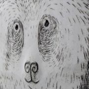 Oiva Toikka Céramique Panda Bear Plate Nuutajärvi Finlande 1983
