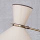 Robert Mathieu French Brass Adjustable Mid-Century Floor Lamp