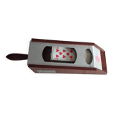 Mahogany croupier's shoe