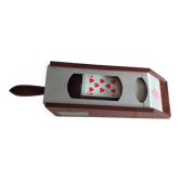 Mahogany croupier's shoe