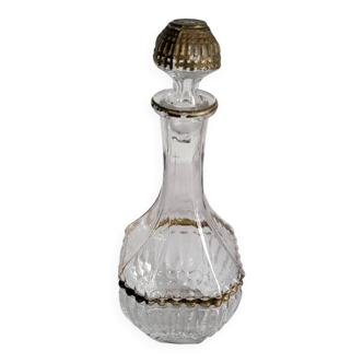 Antique glass decanter for digestive liqueur