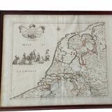 Map of the provinces of the Netherlands by G. G. De Rossi and G. Cantelli, 1672
