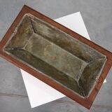 Rectangular Art Deco planter in wood, France 1920