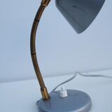 Gray metal desk lamp