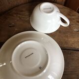 Vintage set of 5 Anemones flower cups and saucers