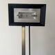 halogen floor lamp brass and black metal, relco milano 1970