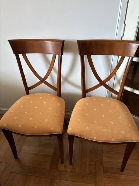 Cherry chair and fabric