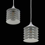 Set of 2 'Duett' pendant lamps / Bent Gantzel-Boysen / Ikea / 1980s / Danish postmodern design