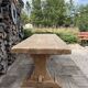 Monastery table, solid oak, 220cm.