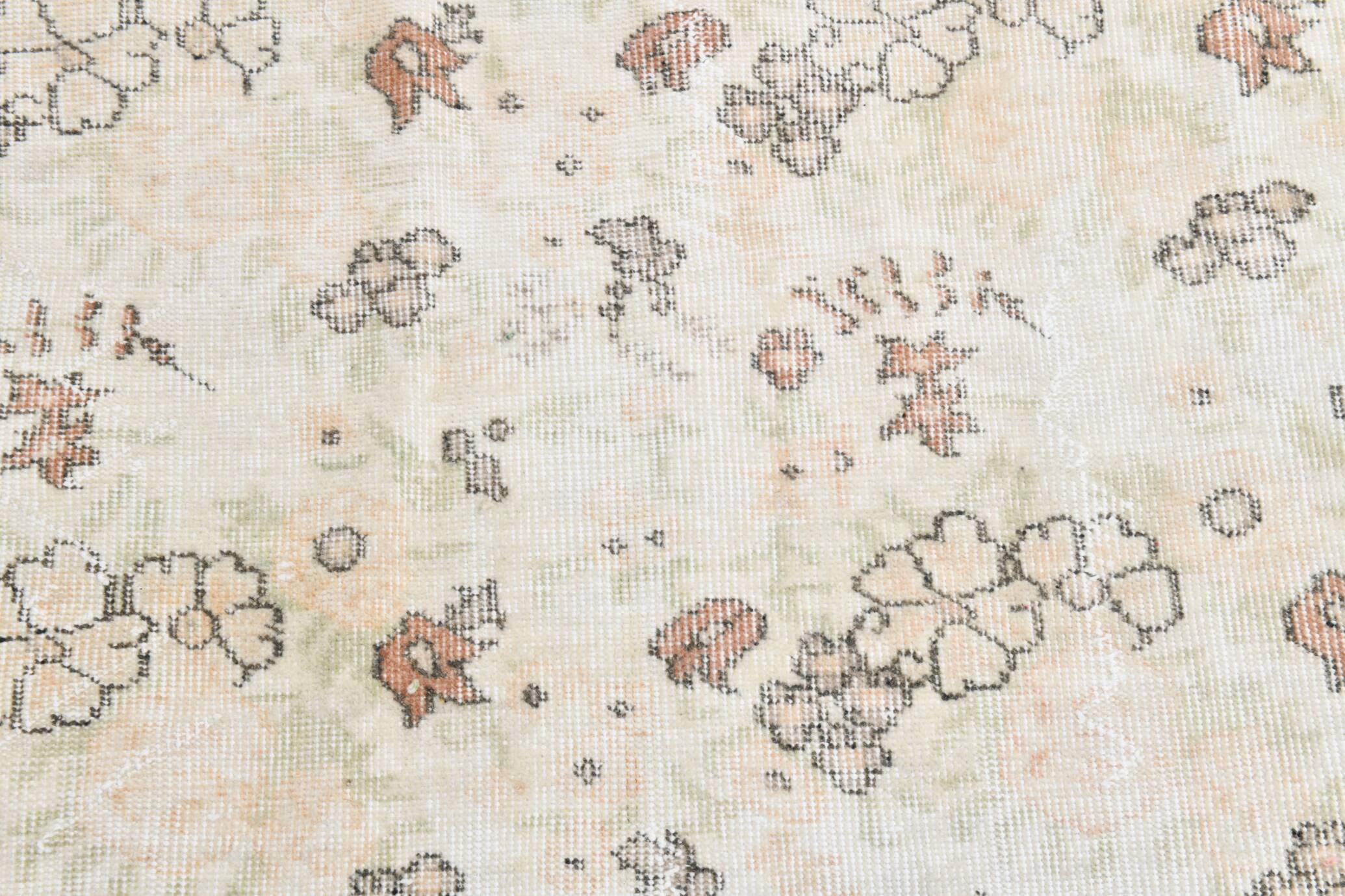 Tapis vintage en laine tapi beige 286x186