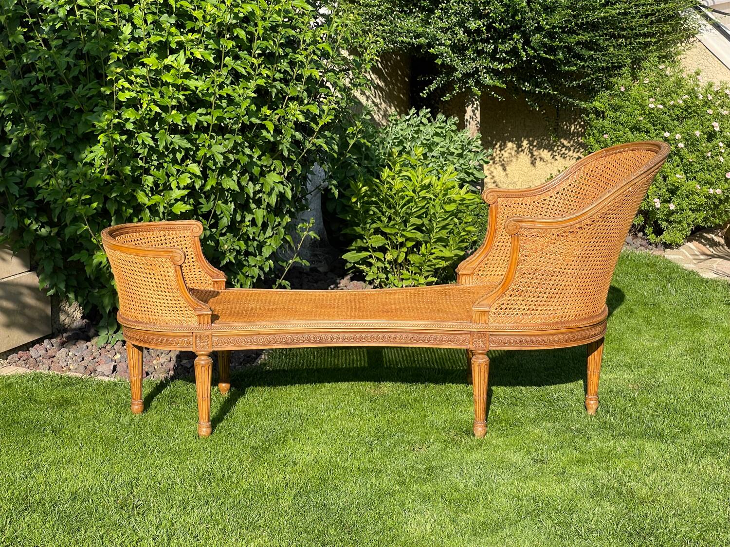 Banquette en Cannage Style Louis XVI