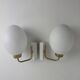 PAIR OF VINTAGE OVOID WALL LIGHTS