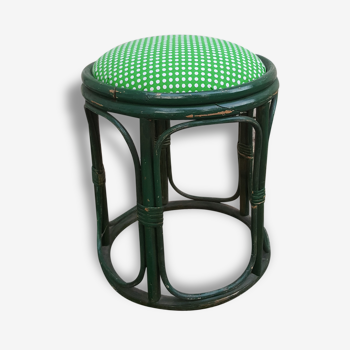 Vintage rattan stool