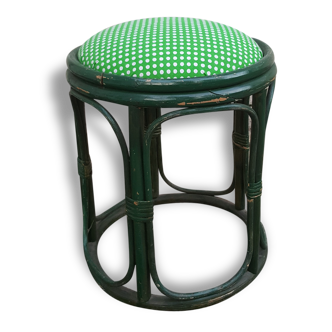 Vintage rattan stool