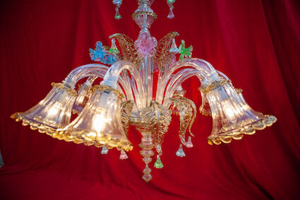 Murano glass chandelier circa 1980