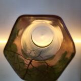 Vaas Art Nouveau, Théodore Legras, geëmailleerde glassen vazen, ensemble