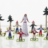 Vintage Glass Figurine Set, Jaroslav Brychta, 1930s–1940s