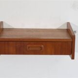 Vintage Scandinavian teak shelf 1960