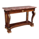 19th century Italian Empire style console table with marble top