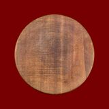 Old solid wood stool - height: 71 cm