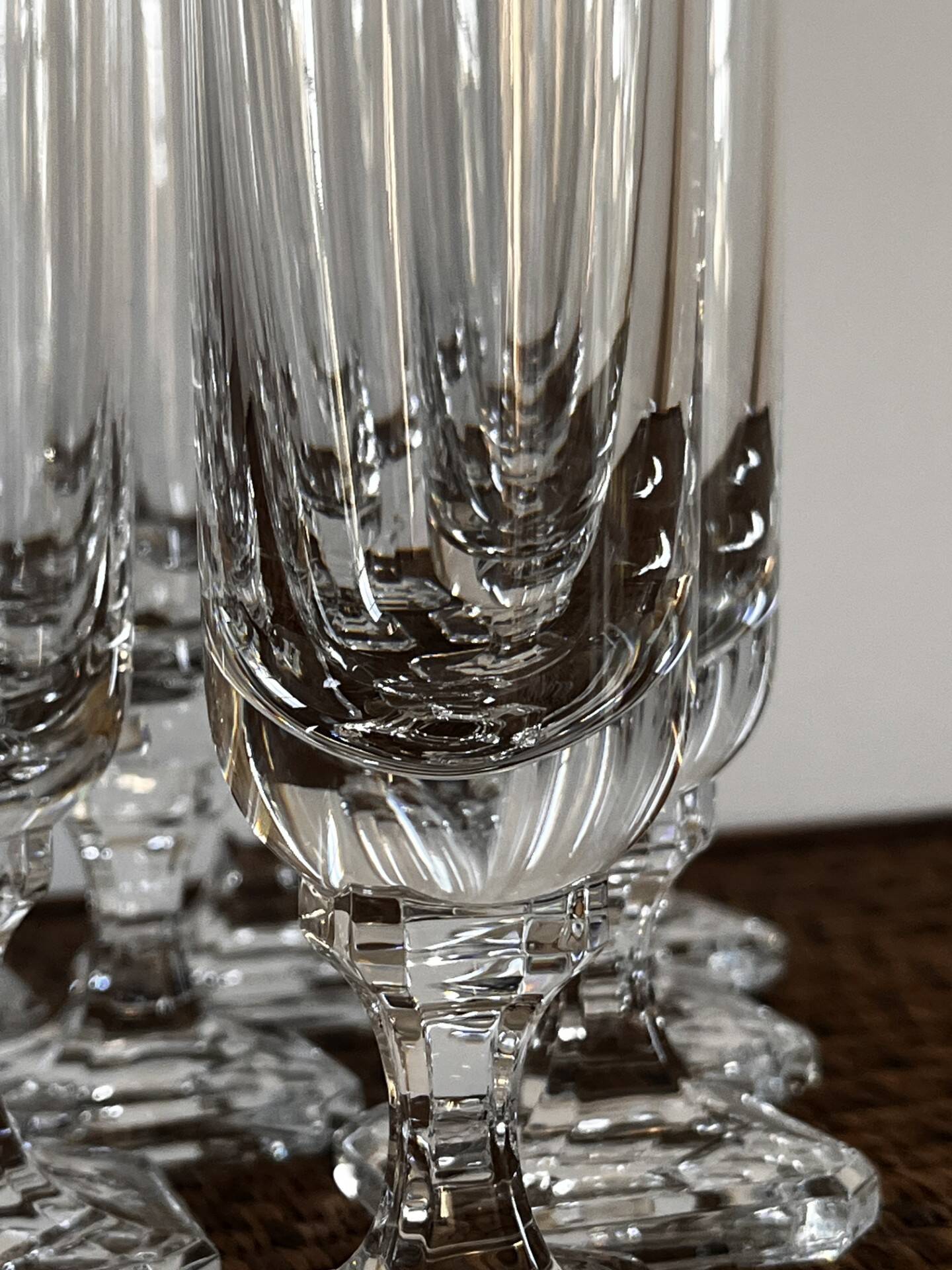 Antique champagne flutes