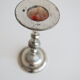 Right candle holder in silver metal from BMF West-Germany