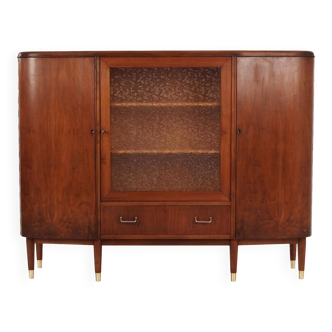 Buffet haut en noyer, design danois, années 1960, production : Danemark