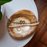 Vintage natural stone pocket emptier