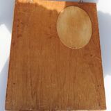 Etagère à miroir en rotin 1960
